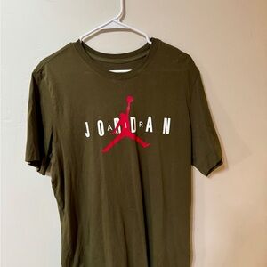 Jordan Dark Olive and Red Men's Tee